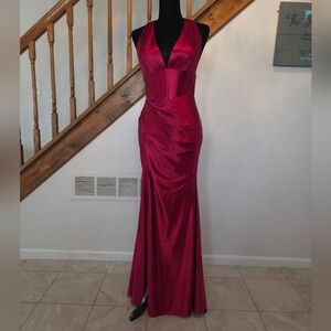 Elegant Backless Red Prom/Hoco/Formal Dress